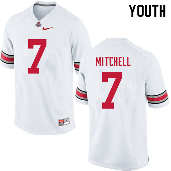 Youth Ohio State Buckeyes #7 Teradja Mitchell White Authentic College Stitched Football Jersey 23SM041MV